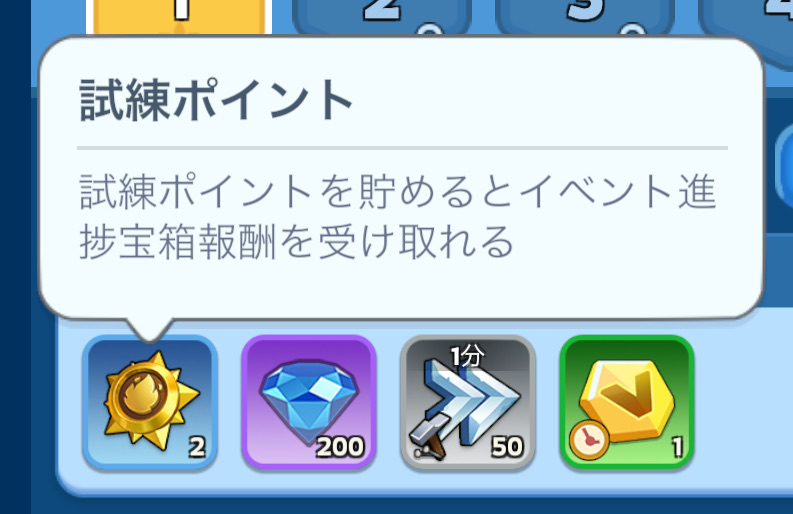 試練ポイント
